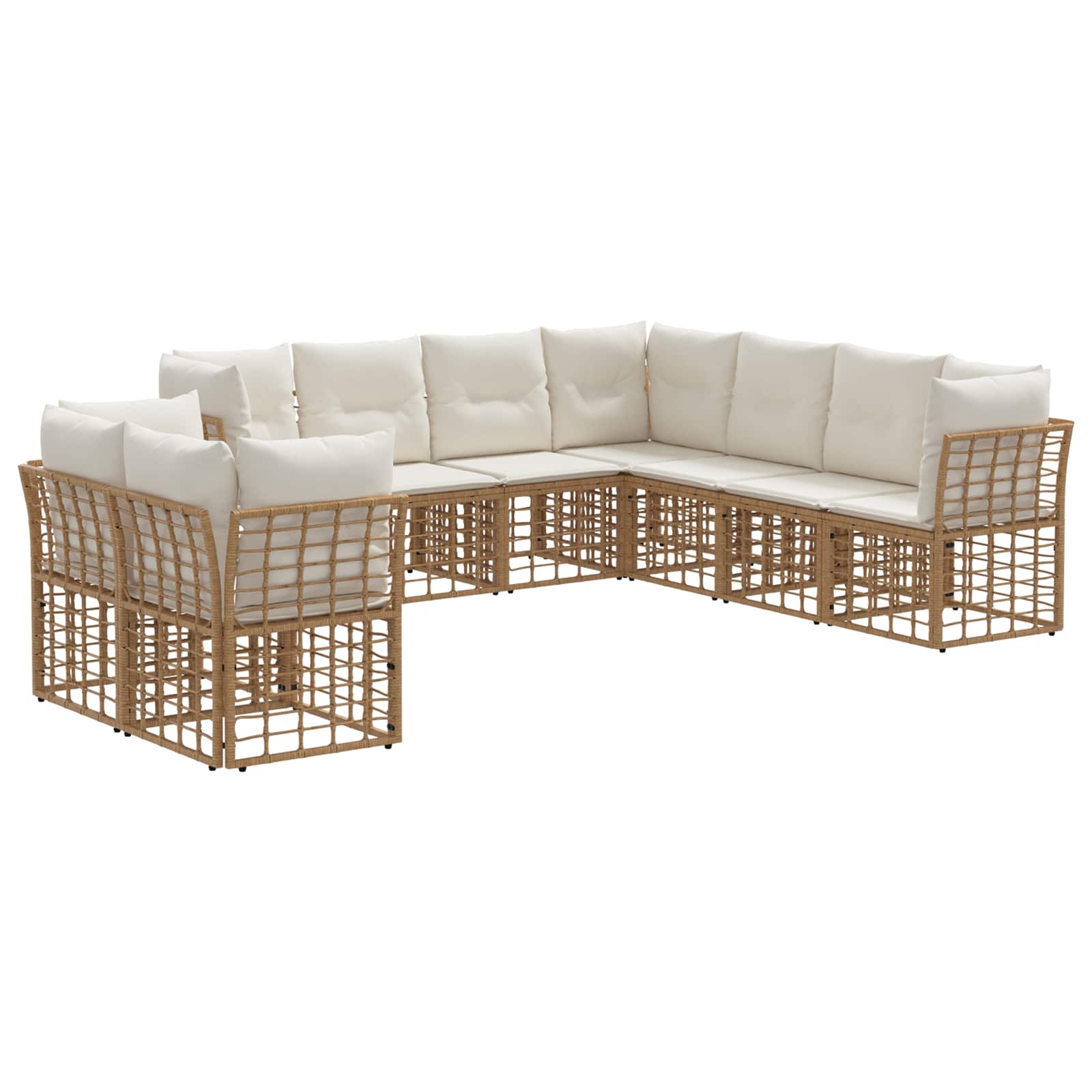 Set vanjskih sofa Prirodna Poliester