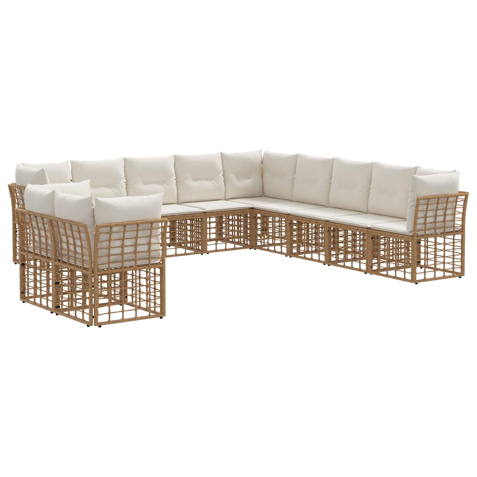 Set vanjskih sofa Prirodna Poliester