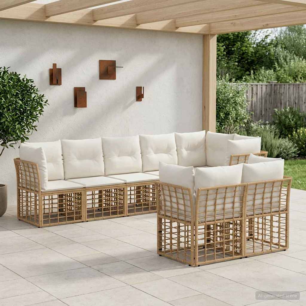Set vanjskih sofa Prirodna Poliester