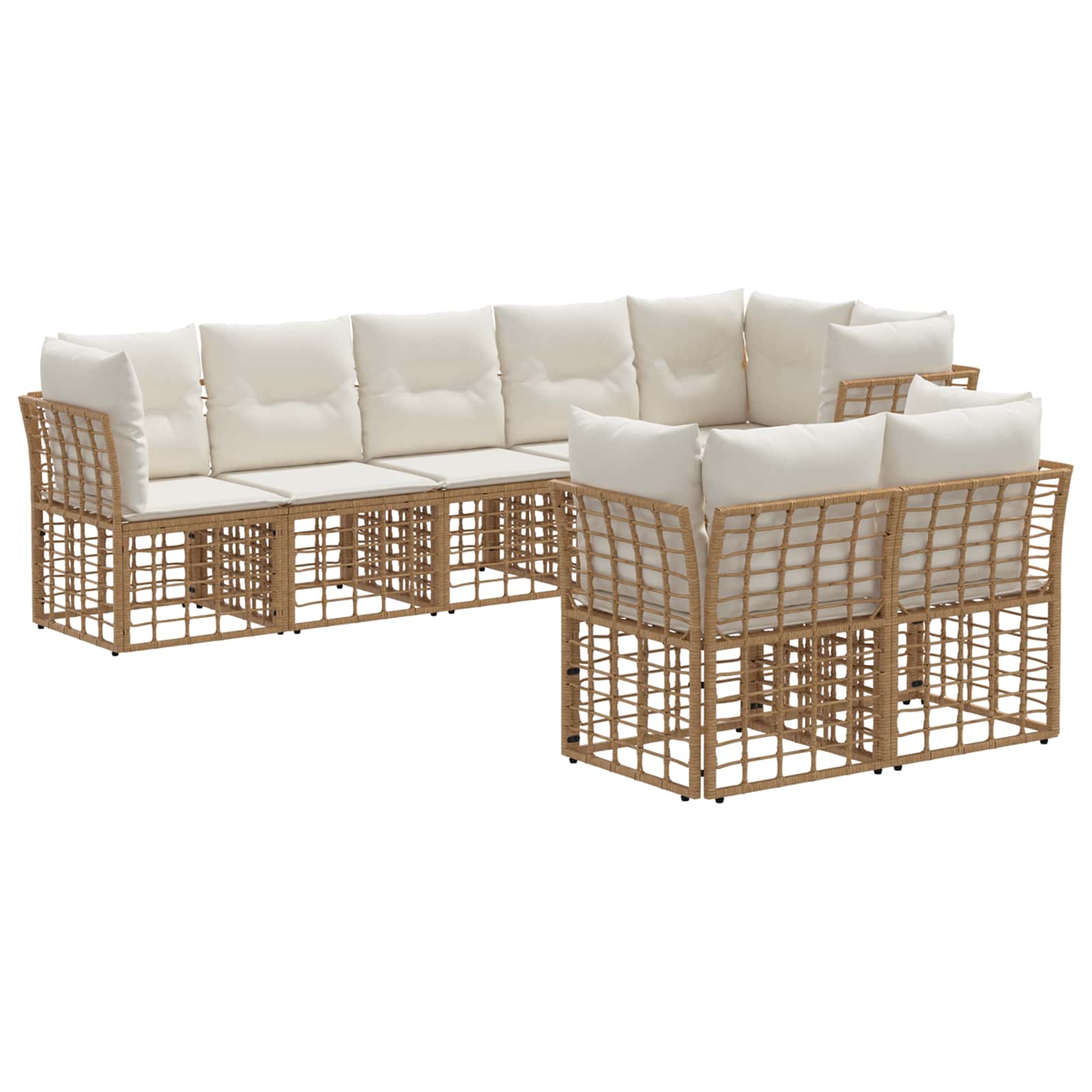 Set vanjskih sofa Prirodna Poliester