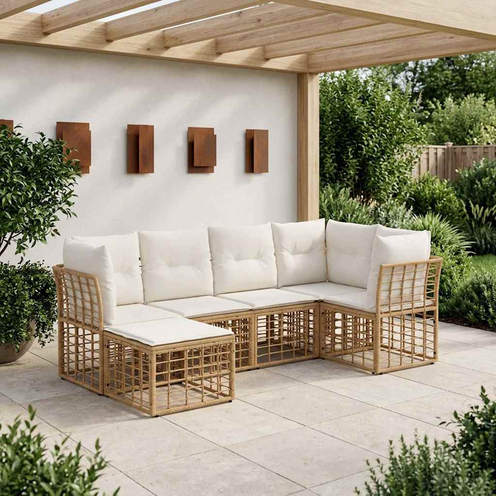 Set vanjskih sofa Prirodna Poliester