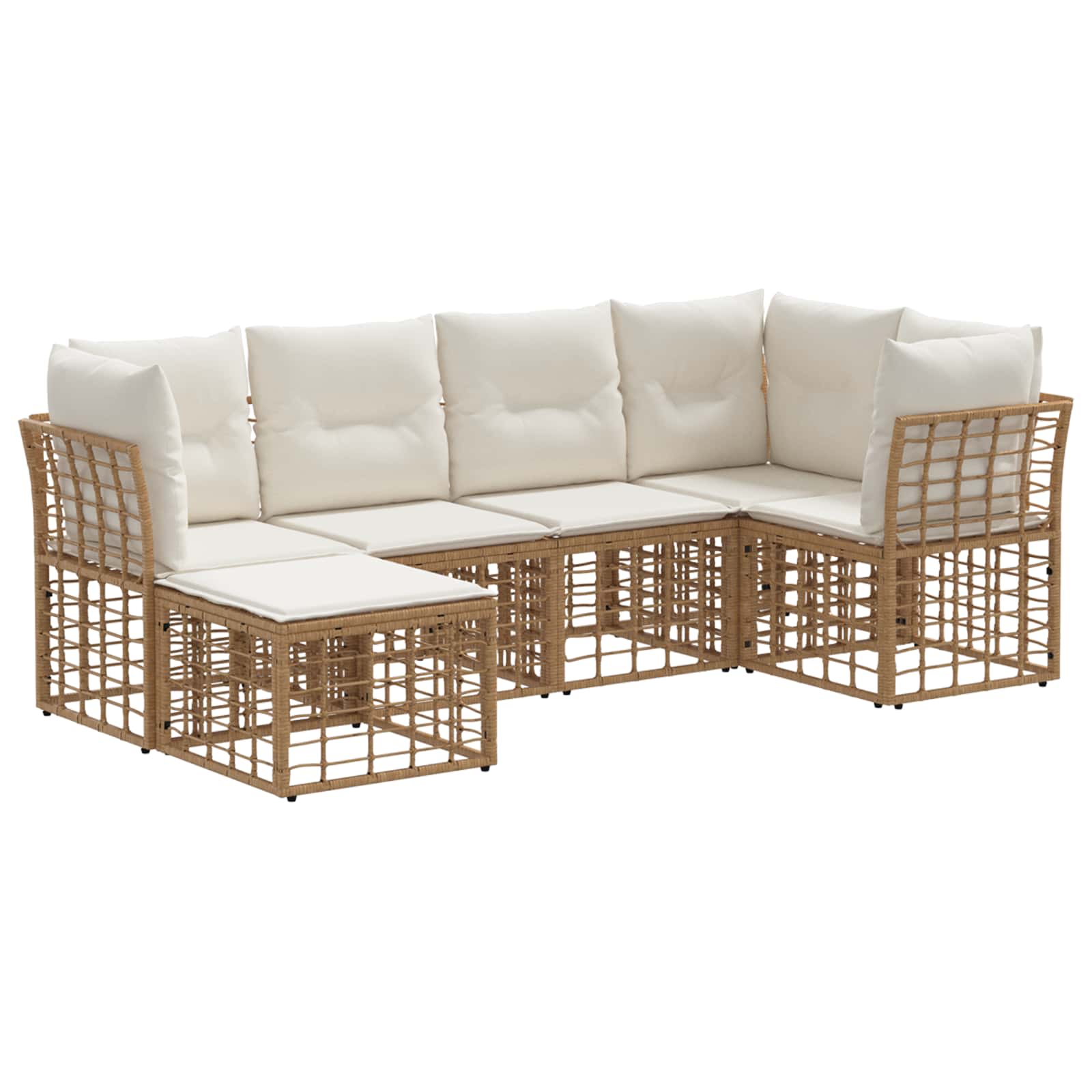 Set vanjskih sofa Prirodna Poliester