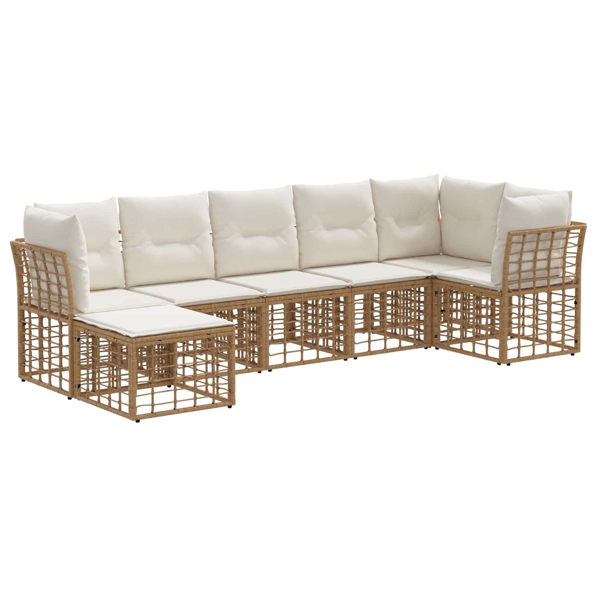Set vanjskih sofa Prirodna Poliester