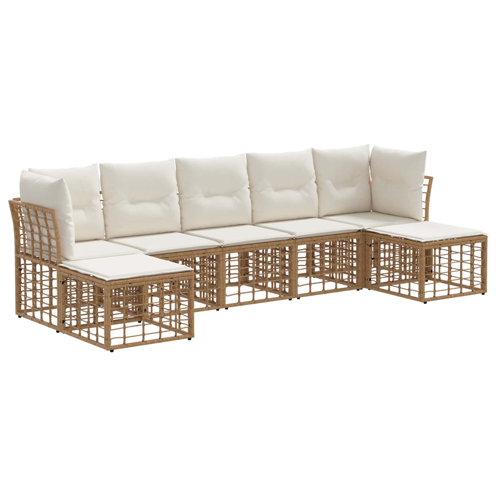 Set vanjskih sofa Prirodna Poliester