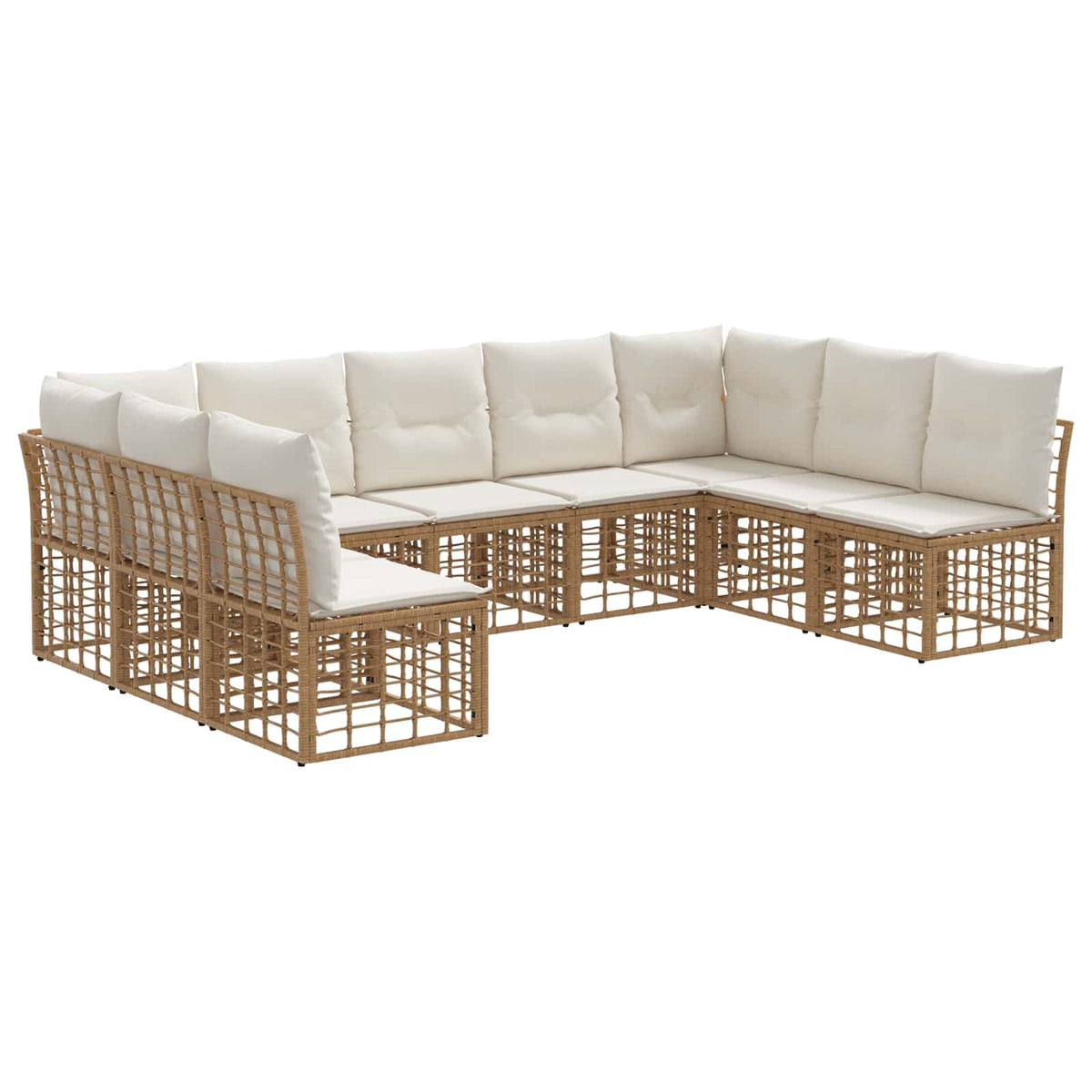 Set vanjskih sofa Prirodna Poliester