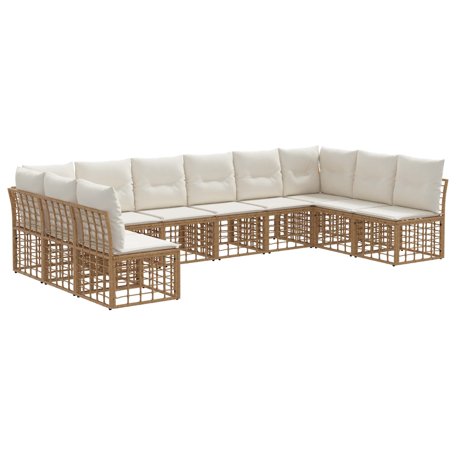 Set vanjskih sofa Prirodna Poliester