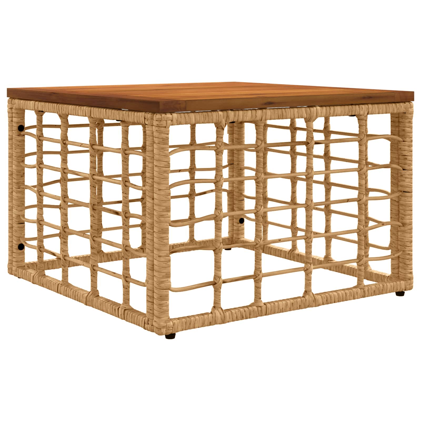 Set vanjskih sofa 4 pcs Prirodna i krema bijela Poliester