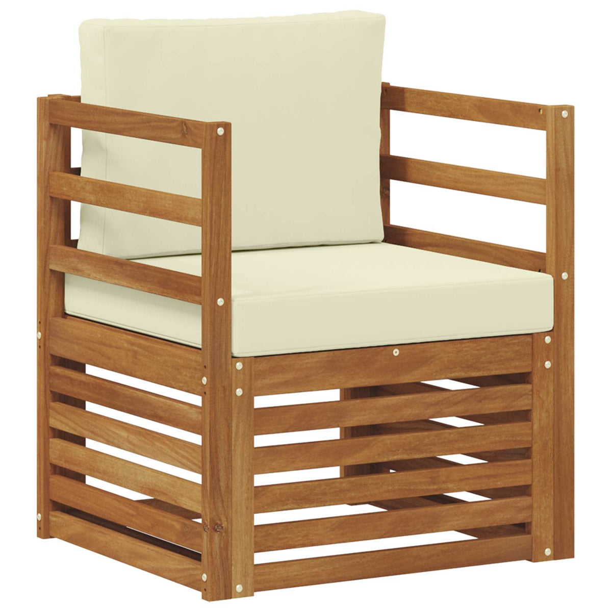 Set vanjskih sofa Čvrsto drvo akacije i poliester