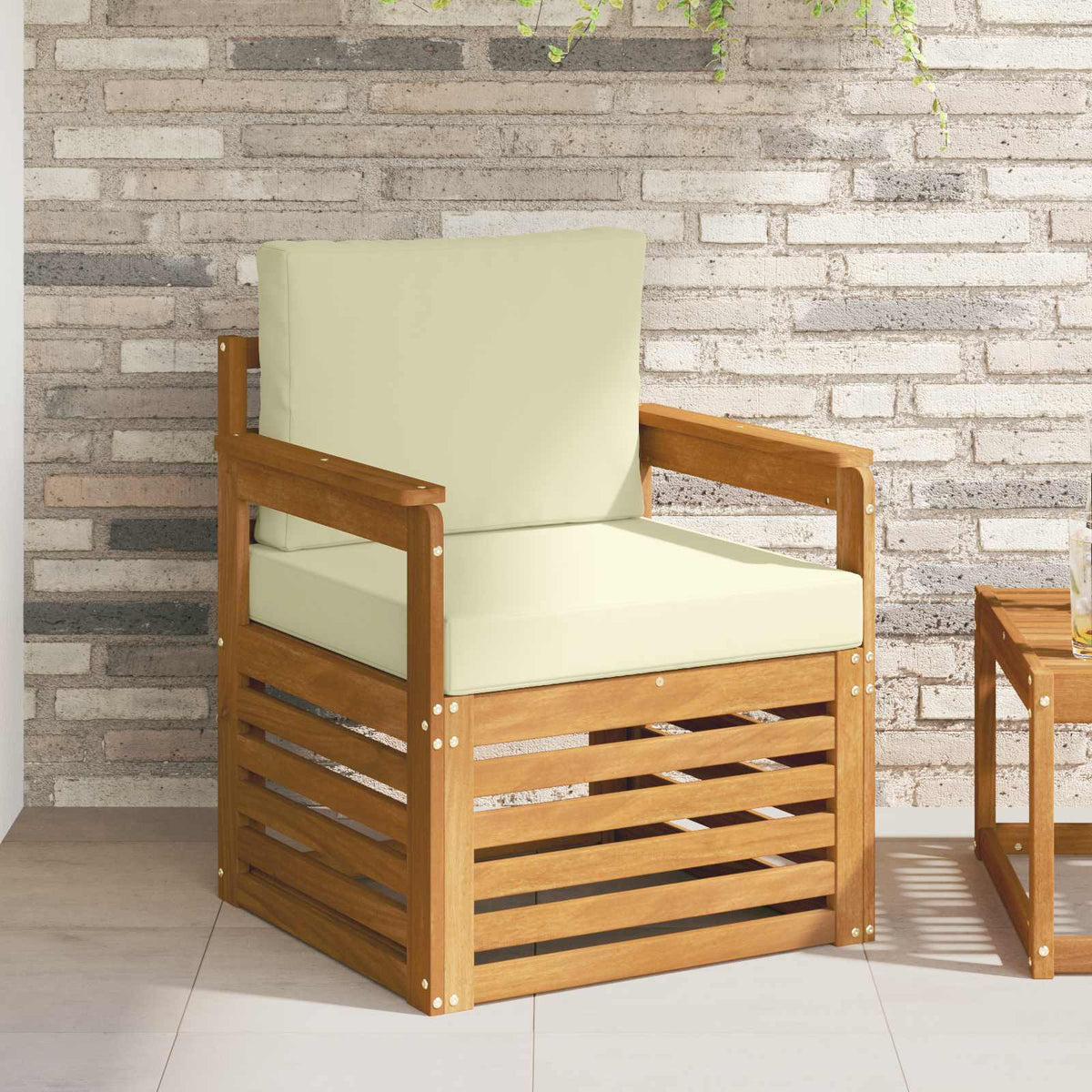 Set vanjskih sofa Čvrsto drvo akacije i poliester