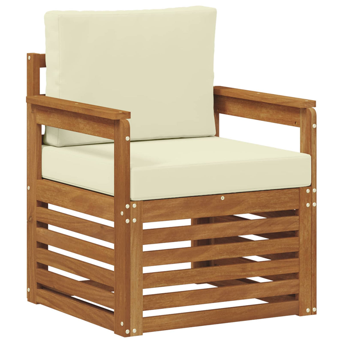 Set vanjskih sofa Čvrsto drvo akacije i poliester