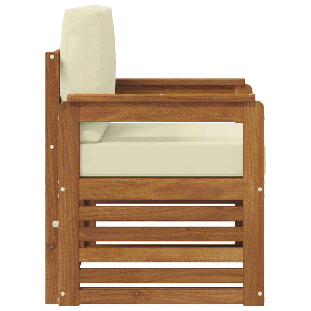 Set vanjskih sofa Čvrsto drvo akacije i poliester