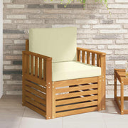 Set vanjskih sofa Čvrsto drvo akacije i poliester