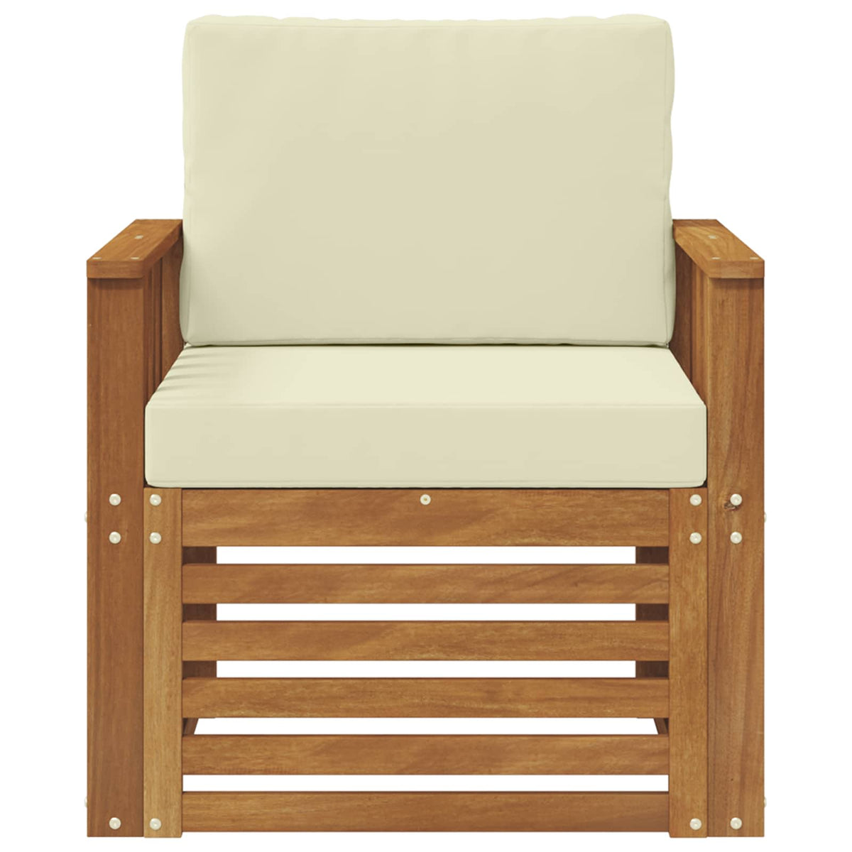 Set vanjskih sofa Čvrsto drvo akacije i poliester
