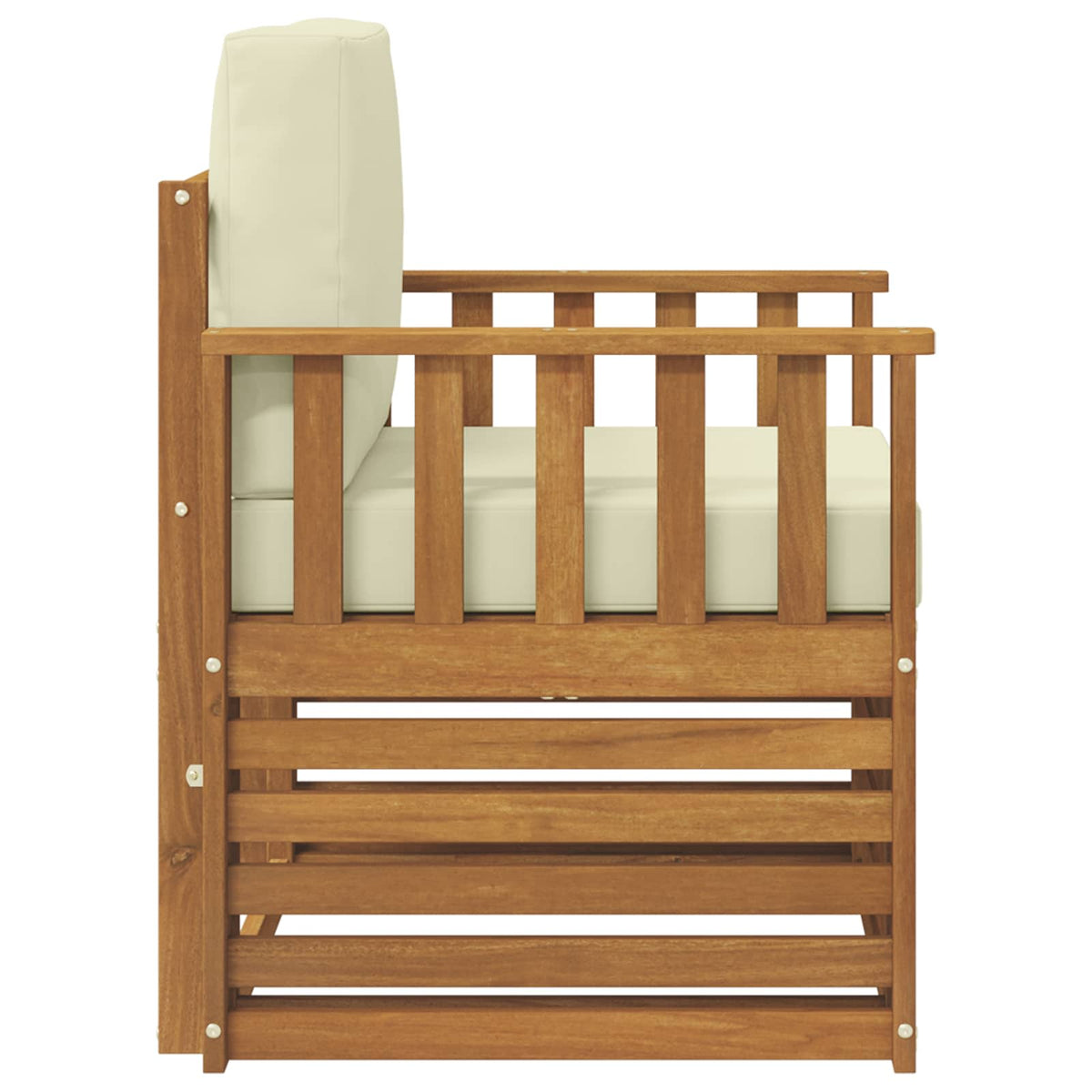 Set vanjskih sofa Čvrsto drvo akacije i poliester