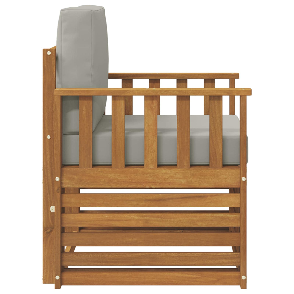 Set vanjskih sofa Čvrsto drvo akacije i poliester