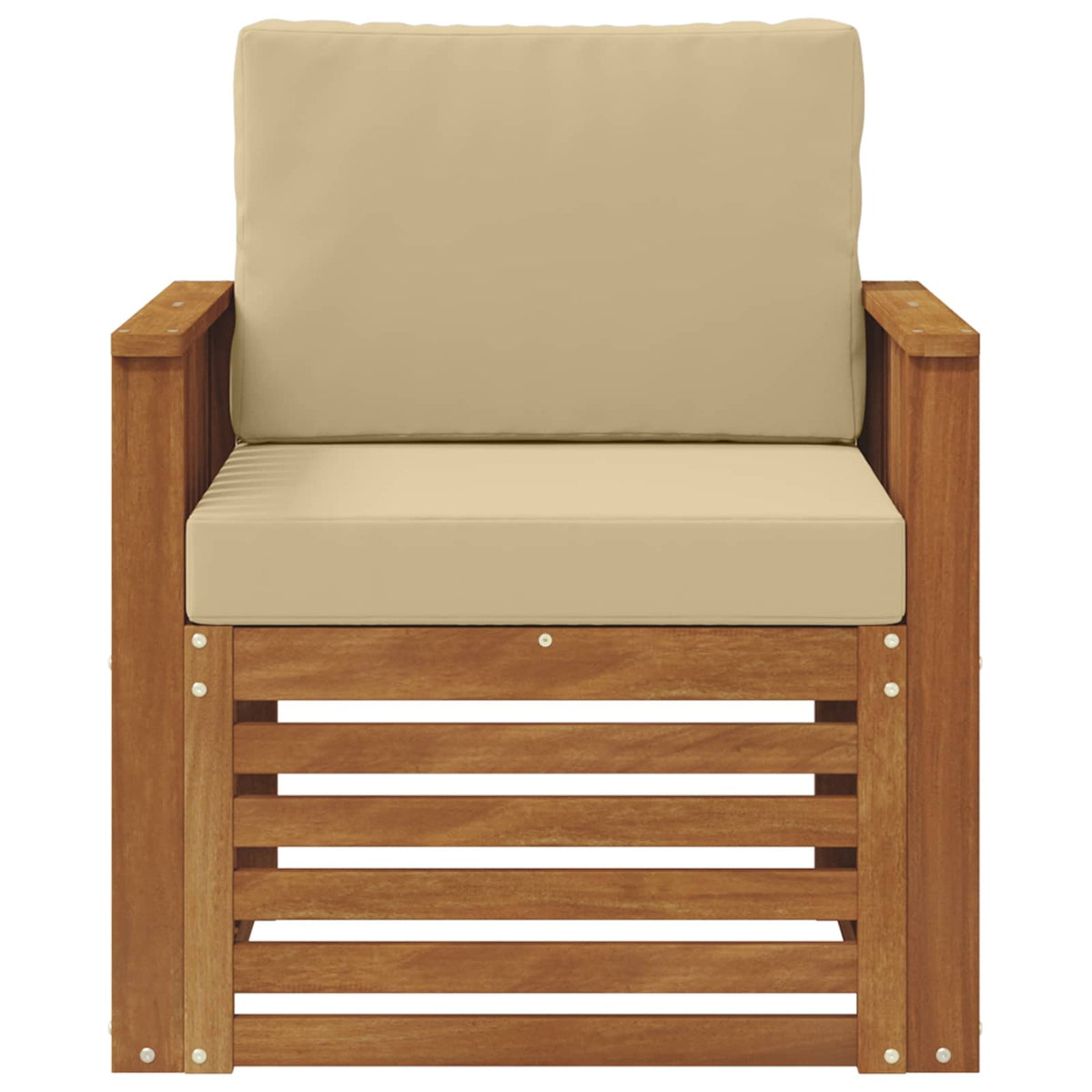 Set vanjskih sofa Čvrsto drvo akacije i poliester