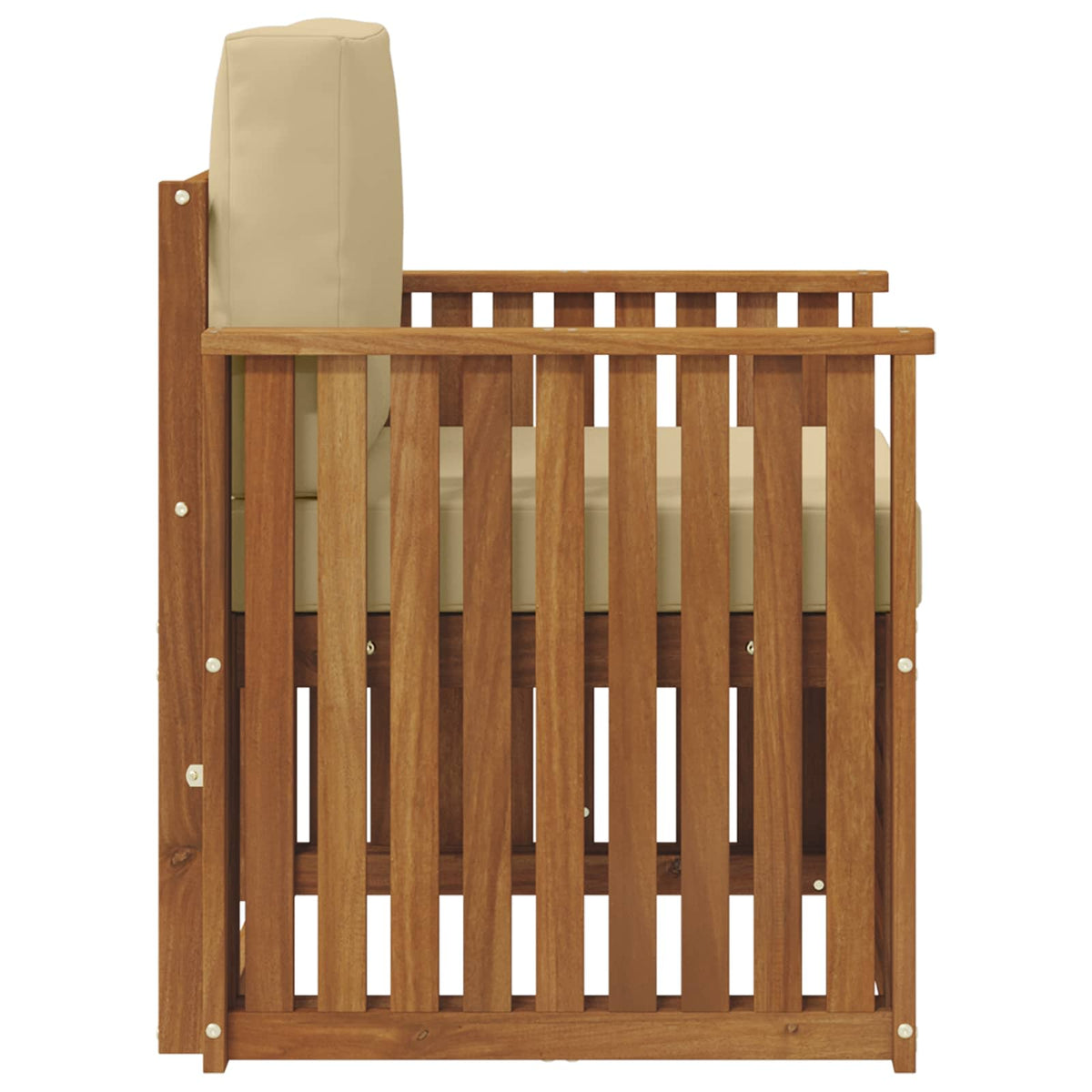 Set vanjskih sofa Čvrsto drvo akacije i poliester