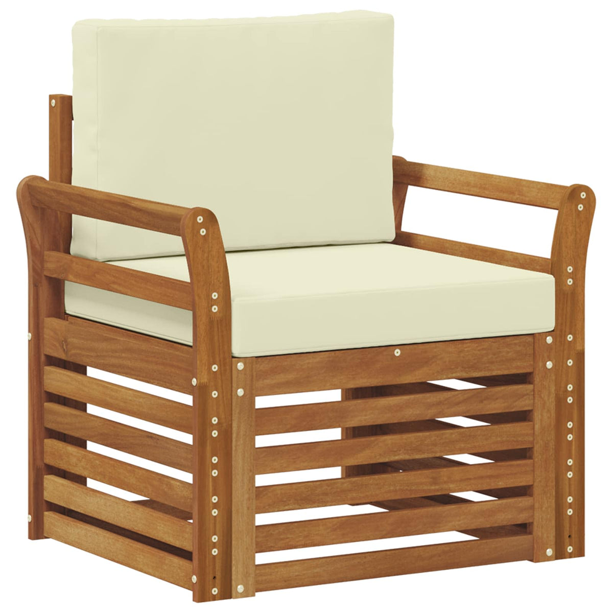 Set vanjskih sofa Čvrsto drvo akacije i poliester