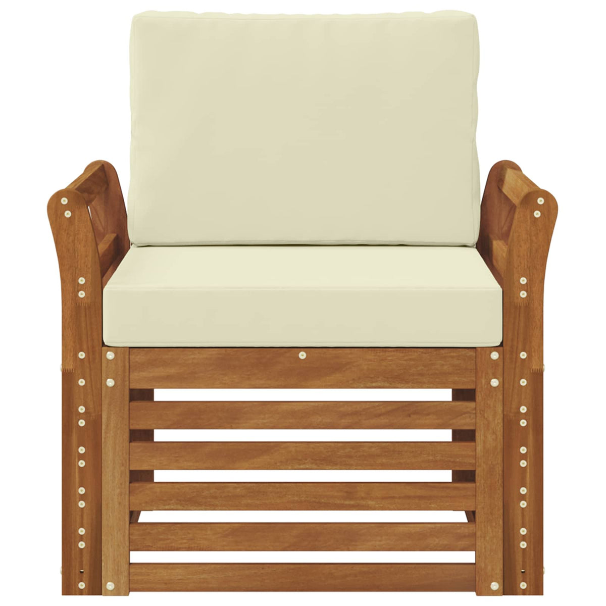 Set vanjskih sofa Čvrsto drvo akacije i poliester