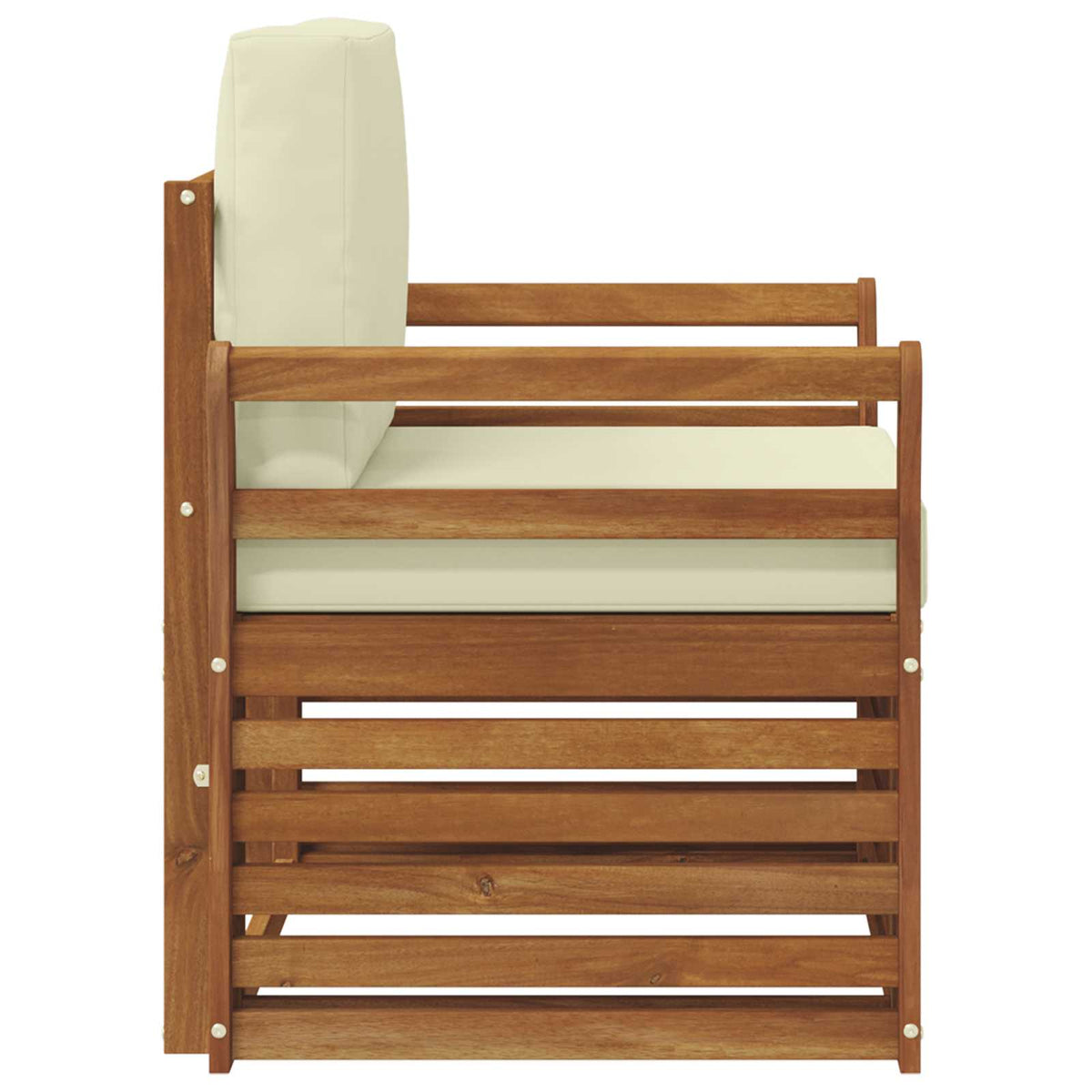 Set vanjskih sofa Čvrsto drvo akacije i poliester