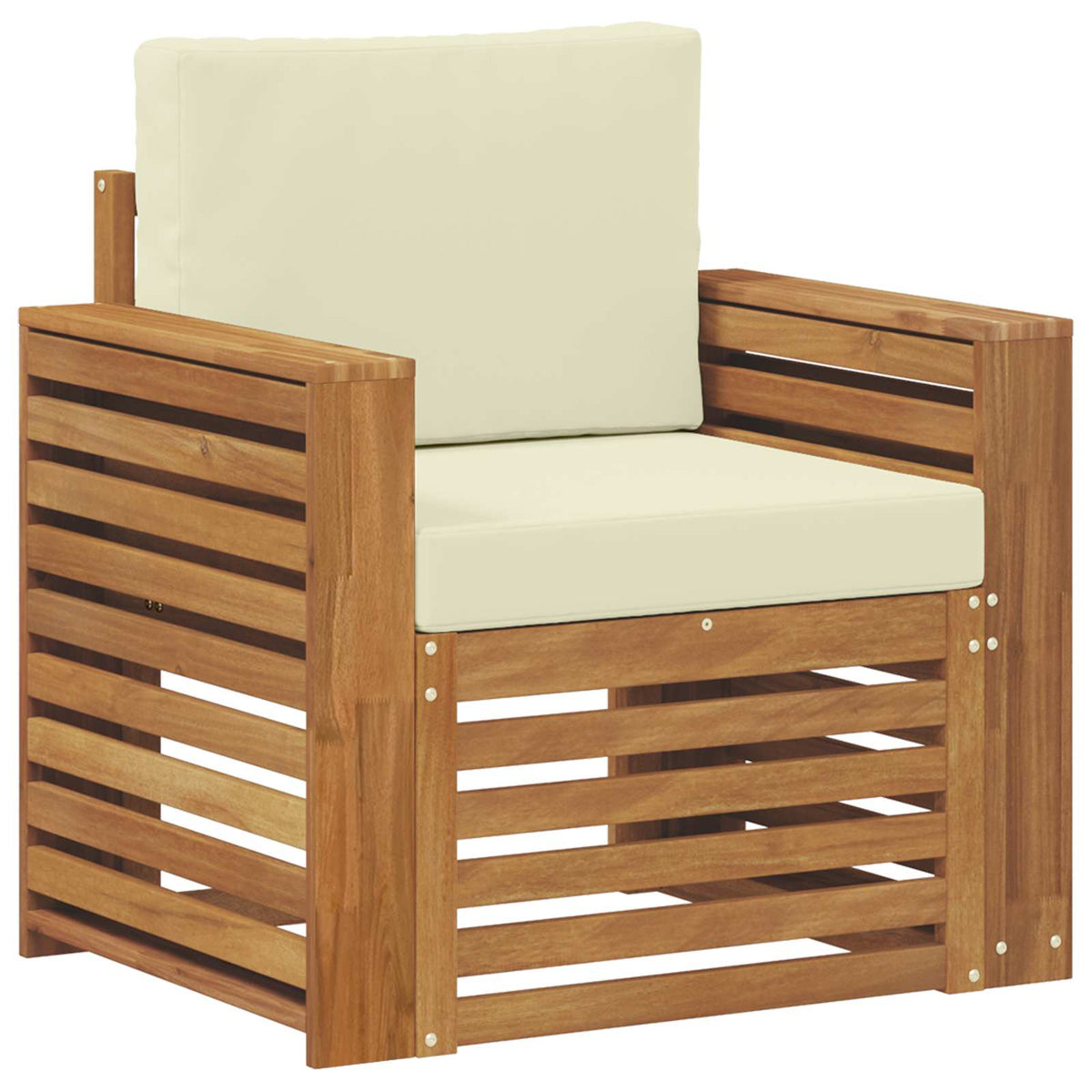 Set vanjskih sofa Čvrsto drvo akacije i poliester