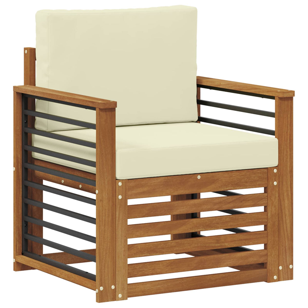 Set vanjskih sofa Čvrsto drvo akacije i poliester