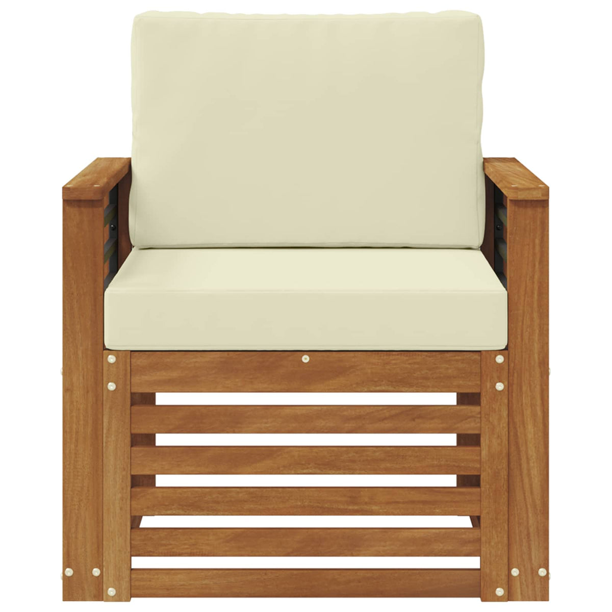 Set vanjskih sofa Čvrsto drvo akacije i poliester