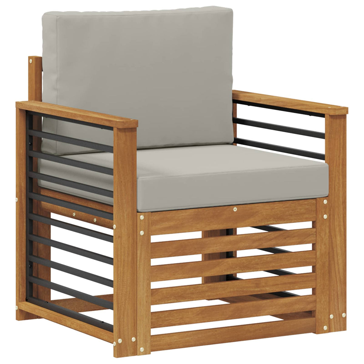 Set vanjskih sofa Čvrsto drvo akacije i poliester