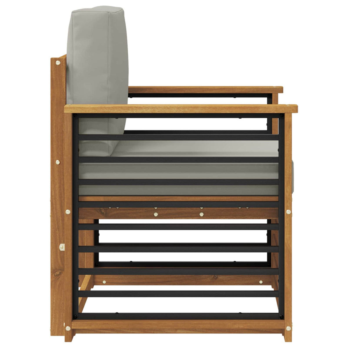 Set vanjskih sofa Čvrsto drvo akacije i poliester