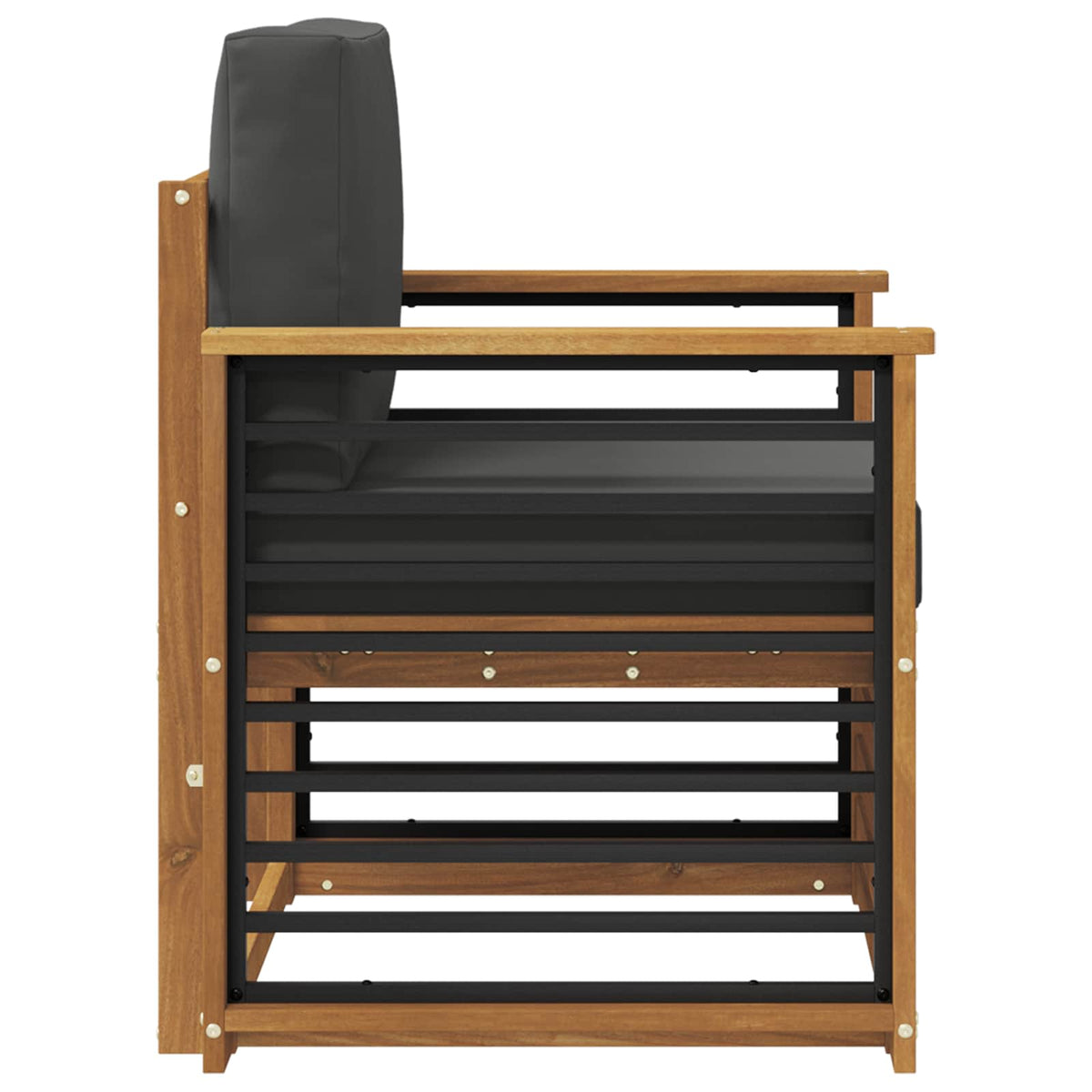 Set vanjskih sofa Čvrsto drvo akacije i poliester