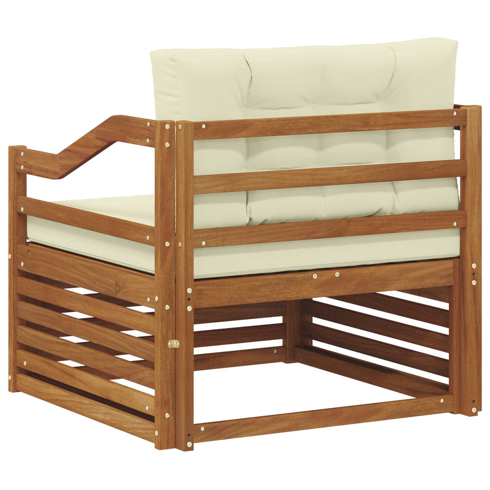 Set vanjskih sofa Čvrsto drvo akacije Prirodna