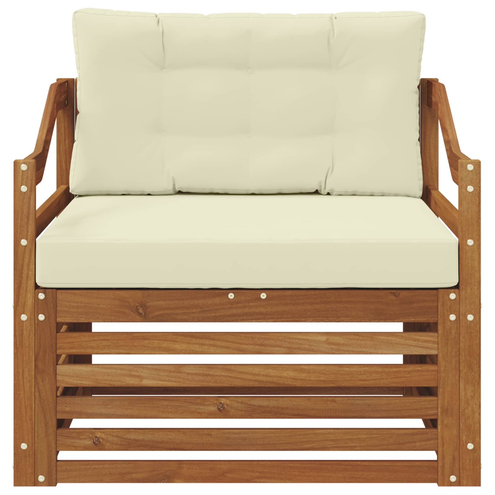 Set vanjskih sofa Čvrsto drvo akacije Prirodna