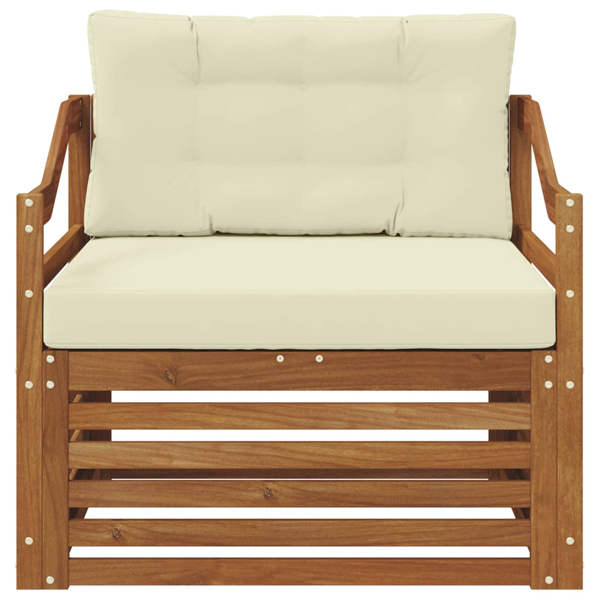 Set vanjskih sofa Čvrsto drvo akacije Prirodna