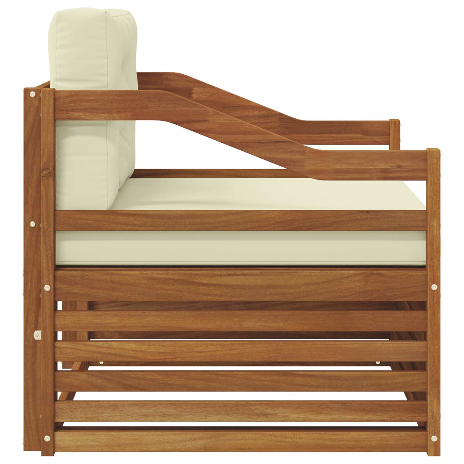 Set vanjskih sofa Čvrsto drvo akacije Prirodna