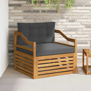 Set vanjskih sofa Čvrsto drvo akacije Prirodna