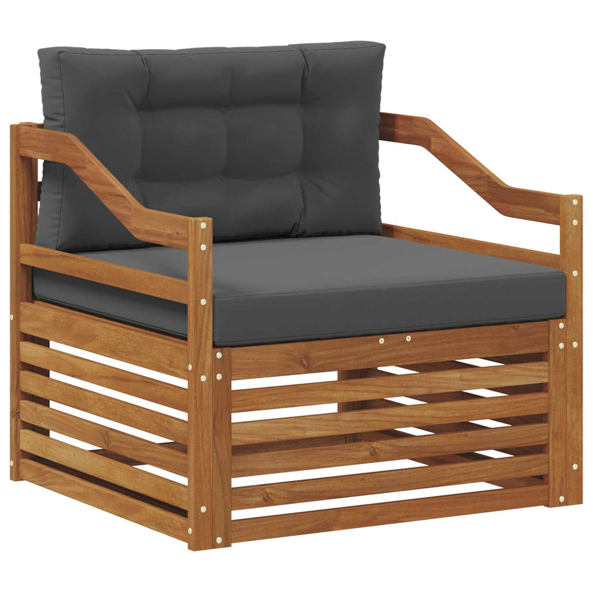 Set vanjskih sofa Čvrsto drvo akacije Prirodna