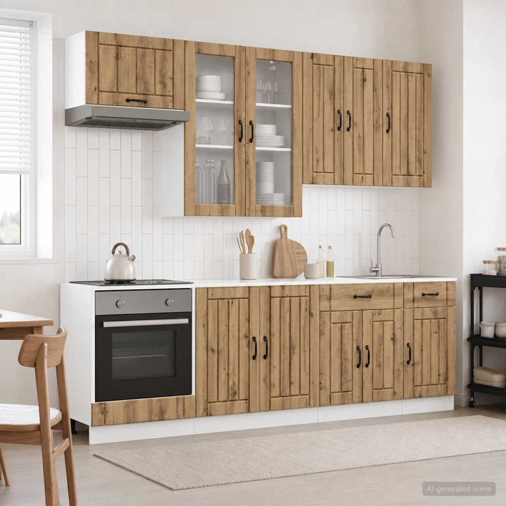 Kuhinjska jedinica LUCCA 8 pcs Konstruirano drvo