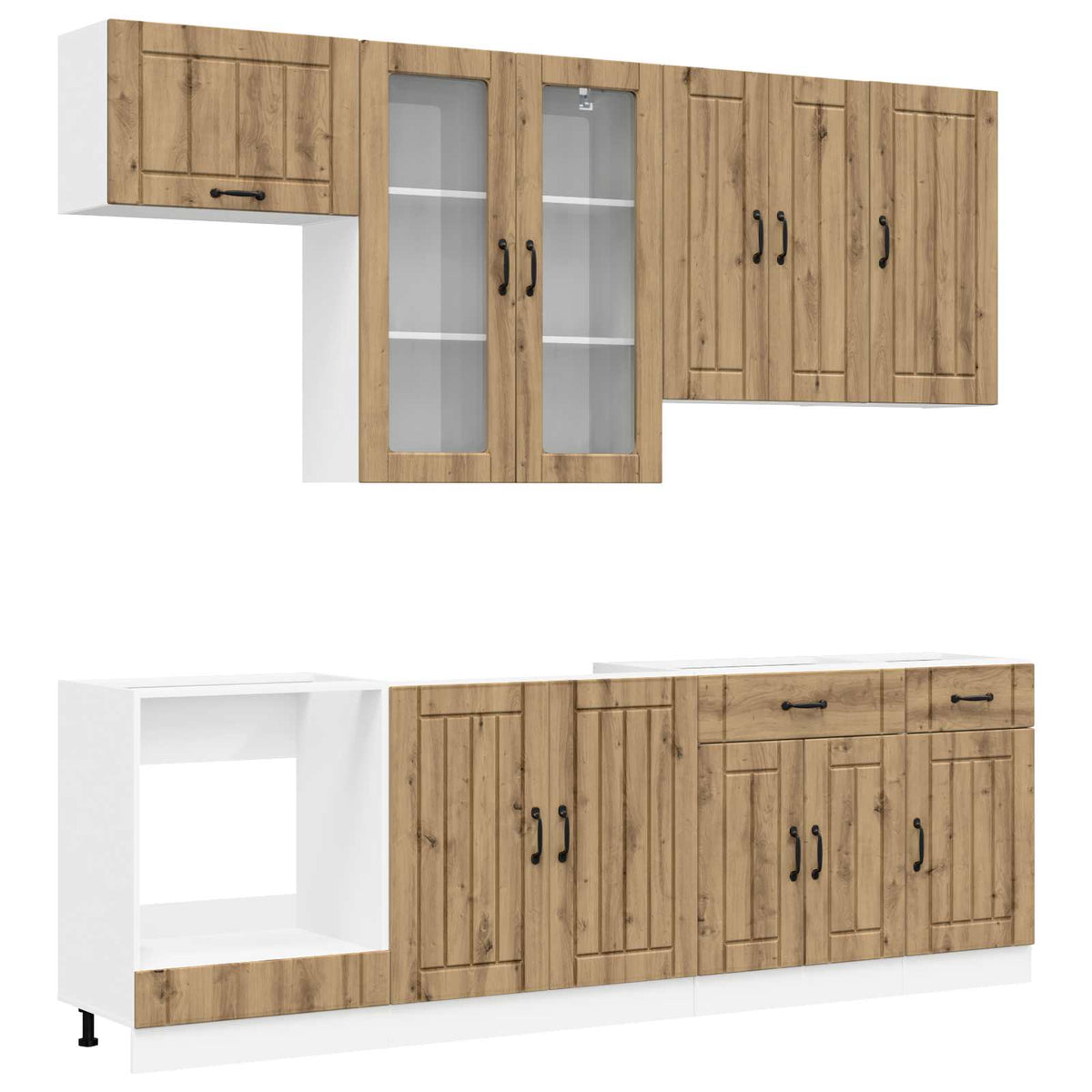 Kuhinjska jedinica LUCCA 8 pcs Konstruirano drvo