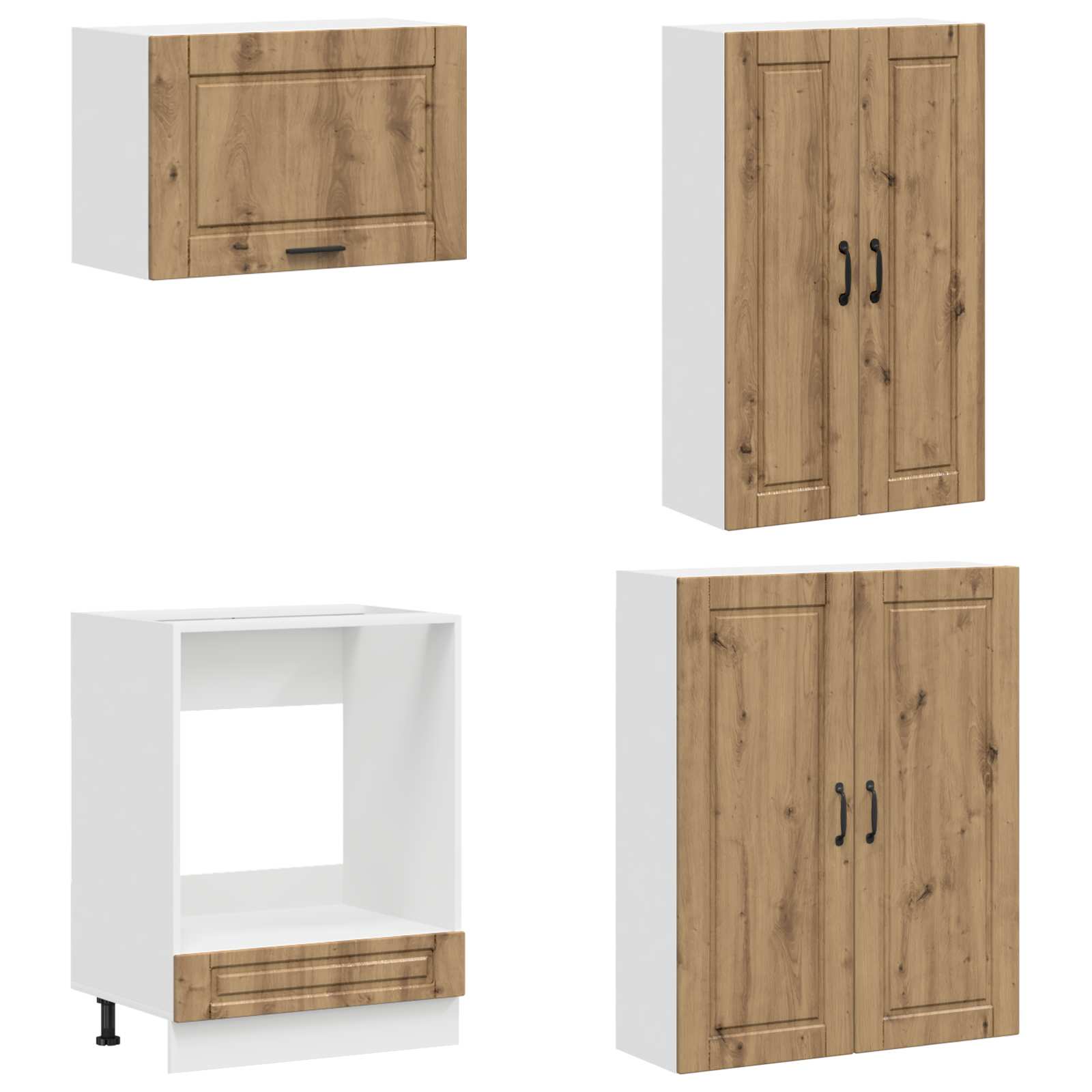 Kuhinjska jedinica PORTO 8 pcs Hrast artisan Konstruirano drvo