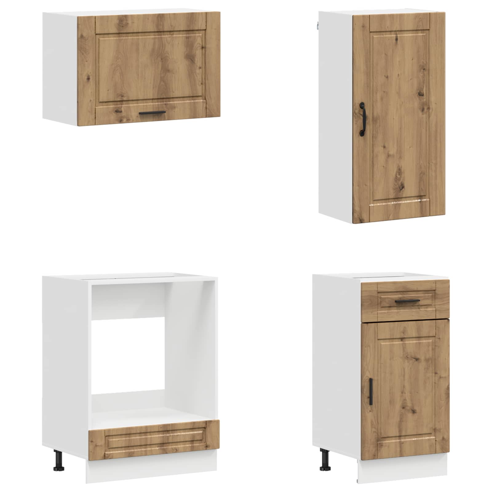 Kuhinjska jedinica PORTO 8 pcs Hrast artisan Konstruirano drvo