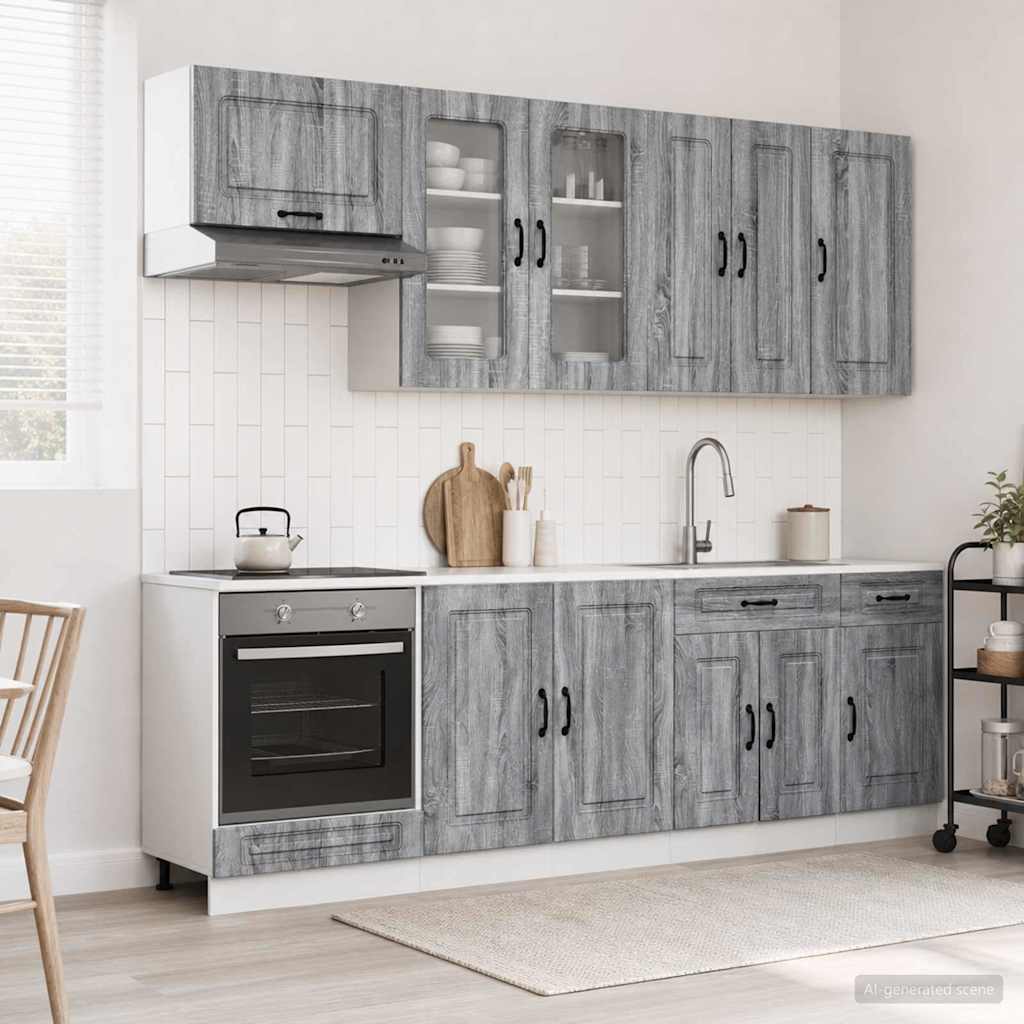 Kuhinjska jedinica KALMAR 8 pcs Siva Sonoma Konstruirano drvo