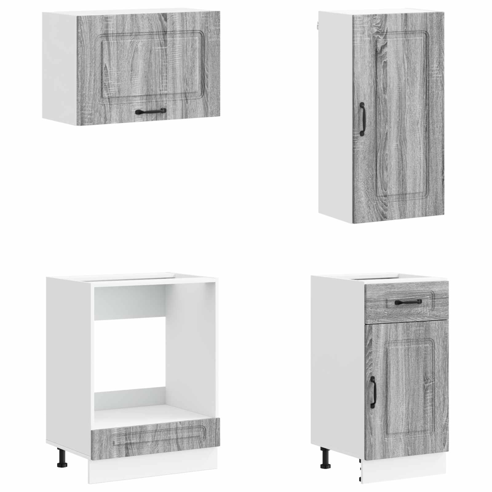 Kuhinjska jedinica KALMAR 8 pcs Siva Sonoma Konstruirano drvo