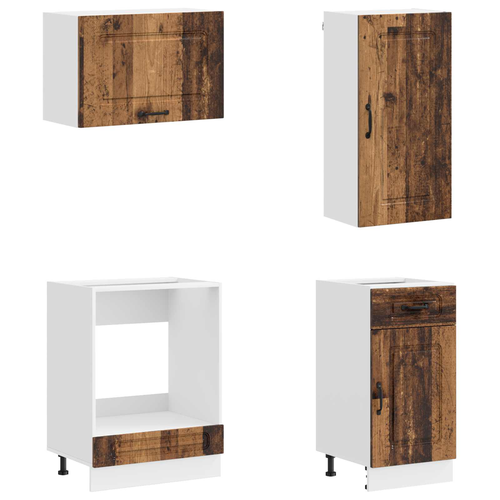 Kuhinjska jedinica KALMAR 8 pcs Staro drvo Konstruirano drvo
