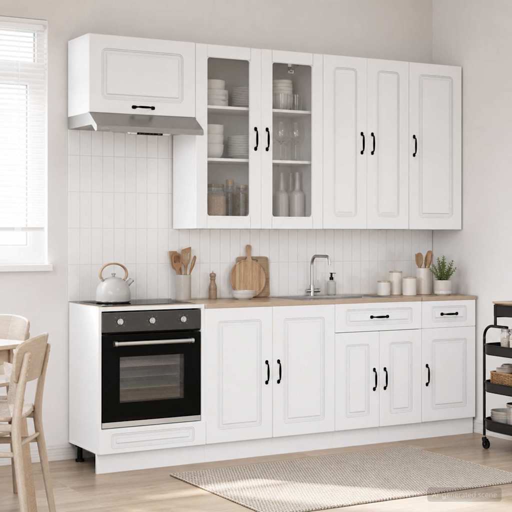 Kuhinjska jedinica KALMAR 8 pcs Bijela Konstruirano drvo