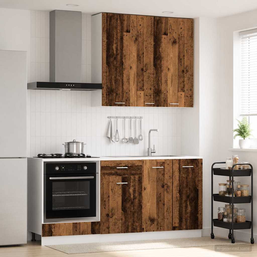 Kuhinjska jedinica LYON 5 pcs Staro drvo Konstruirano drvo