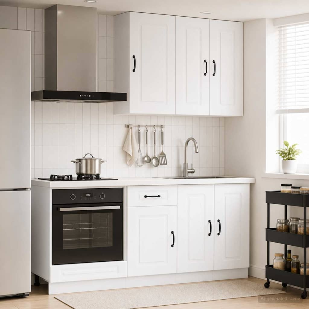 Kuhinjska jedinica KALMAR 5 pcs Bijela Konstruirano drvo