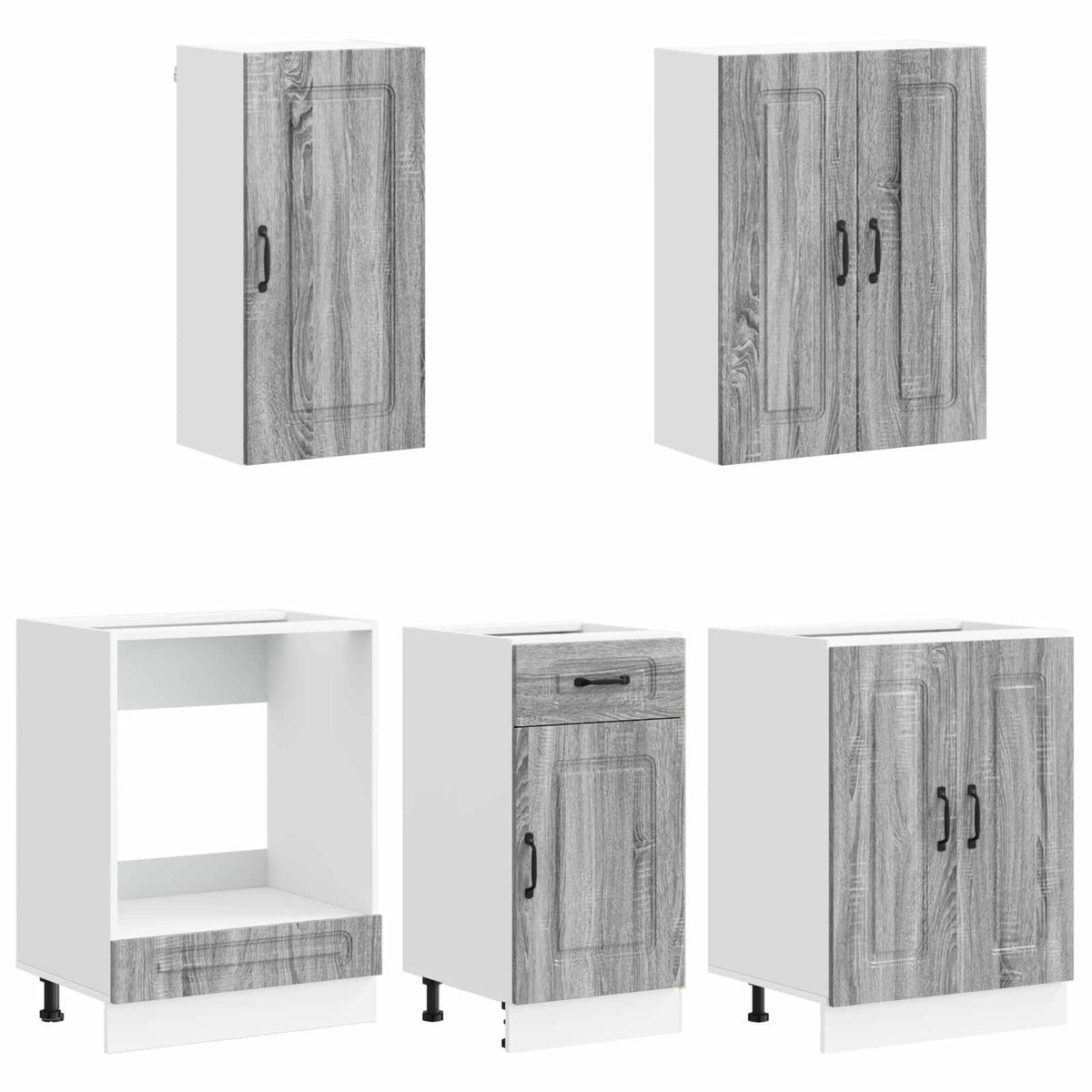 Kuhinjska jedinica KALMAR 5 pcs Siva Sonoma Konstruirano drvo