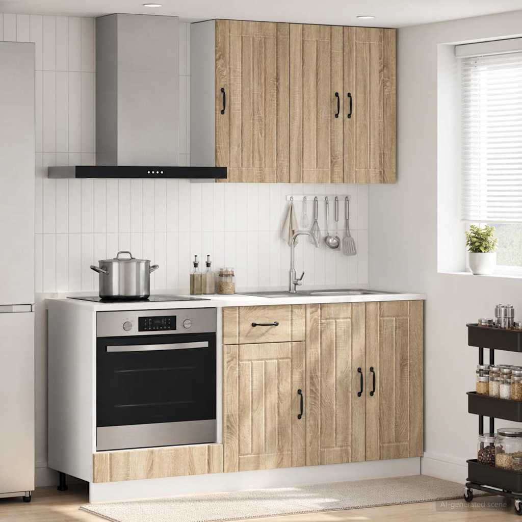 Kuhinjska jedinica LUCCA 5 pcs Hrast sonoma Konstruirano drvo
