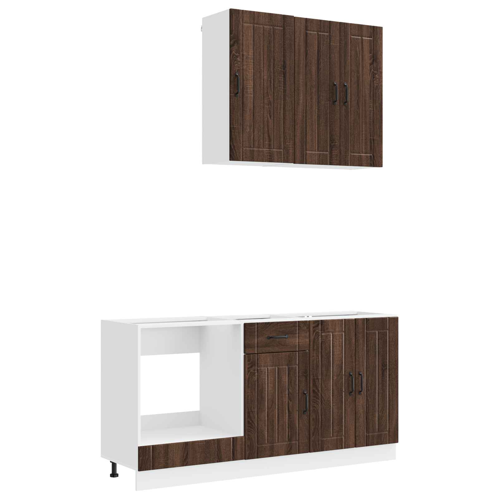 Kuhinjska jedinica LUCCA 5 pcs Smeđi hrast Konstruirano drvo