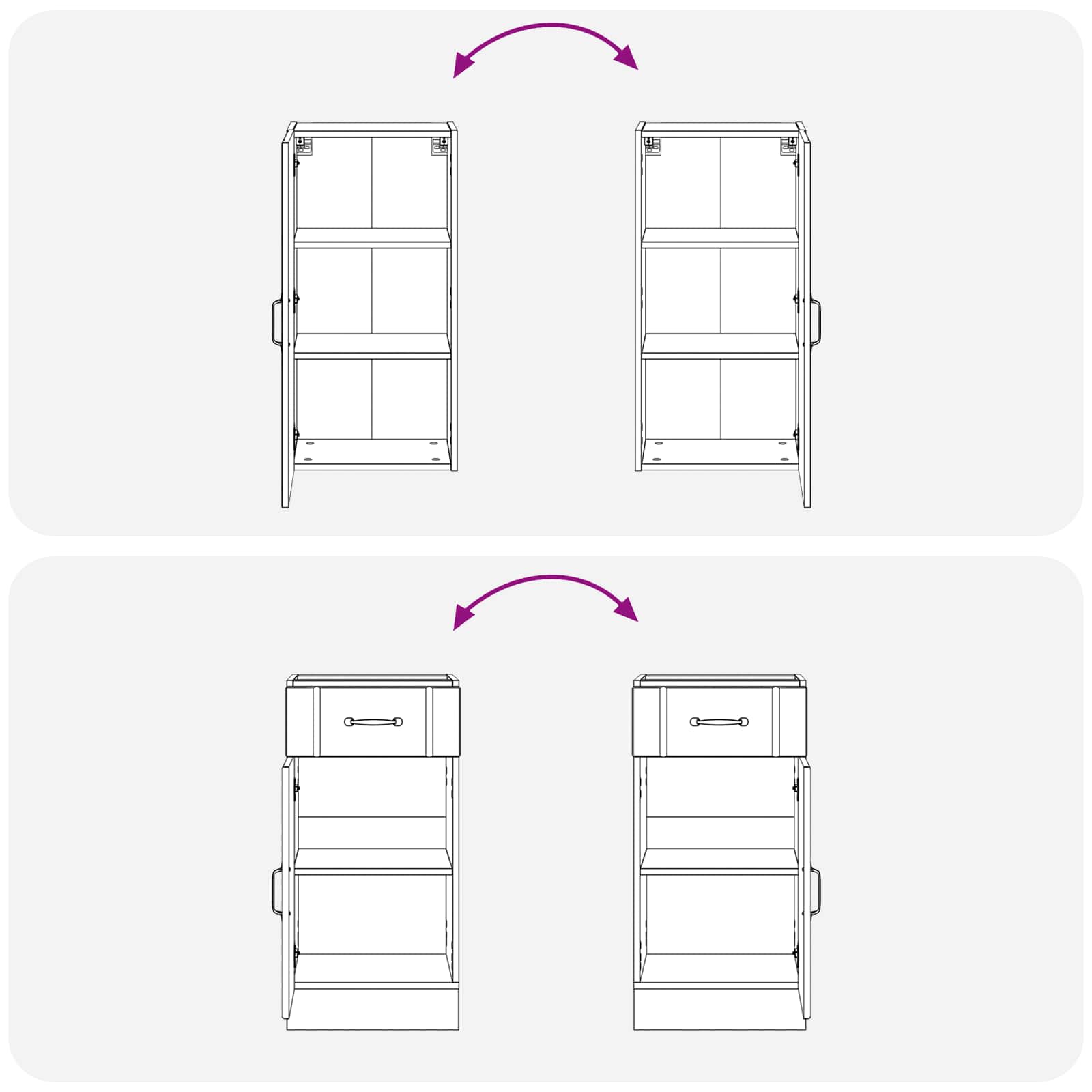 Kuhinjska jedinica LUCCA 5 pcs Smeđi hrast Konstruirano drvo